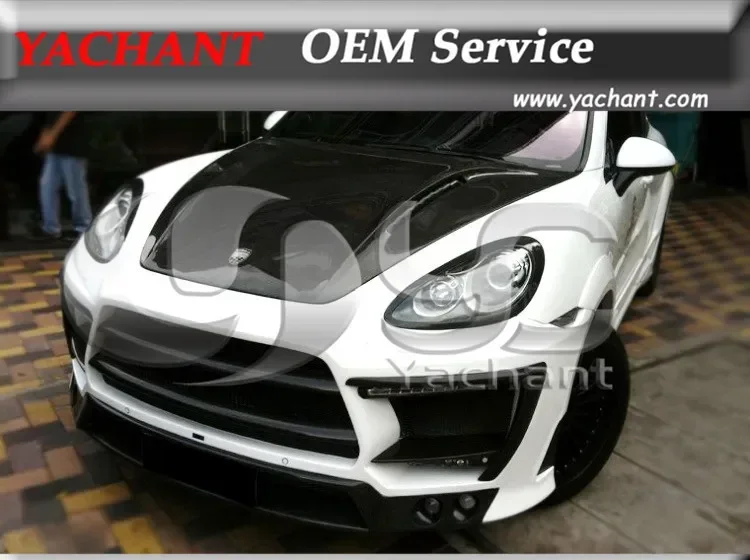 

CF Carbon Fiber LM Style Bonnet Lid Fit For 2011-2014 Porsche Cayenne 958.1 Hood Engine Cover