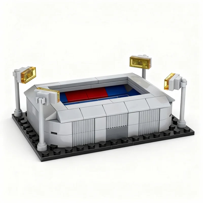 133pcs MOC Feyenoord - De Kuip Architecture Model Building Blocks Construction Collection Creative Brick Birthday Idea Assemble