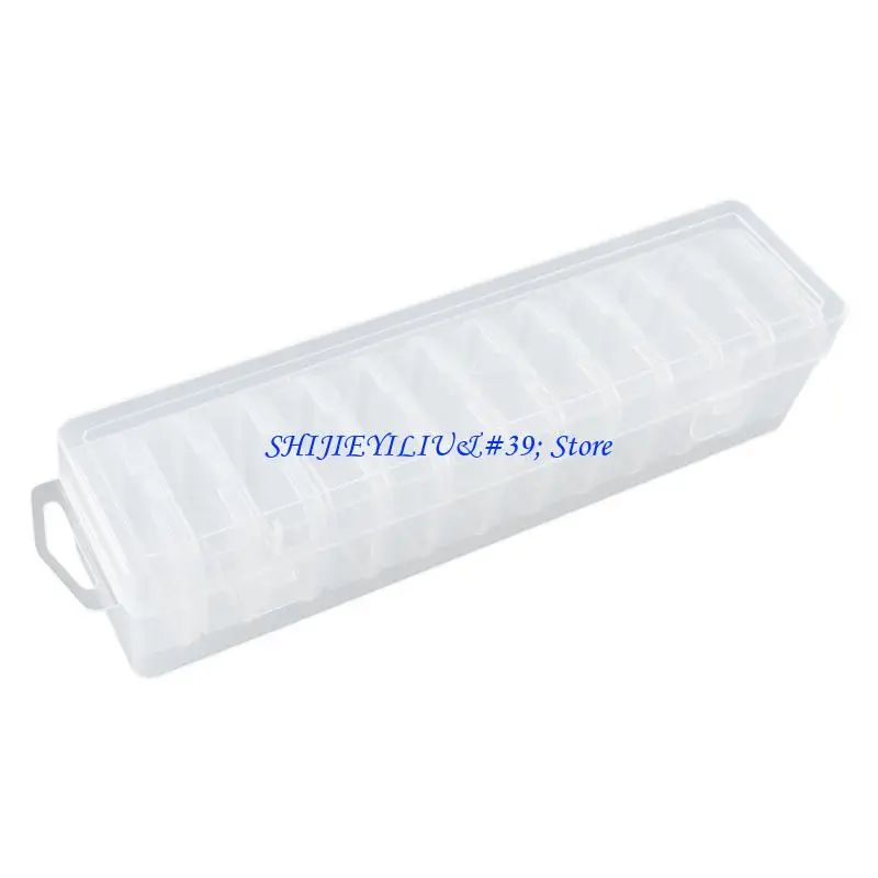 E21F Lightweight Plastic Storage Case Bead Organizers Plastic Miniature Box Perfect for Holding Earplugs and Small