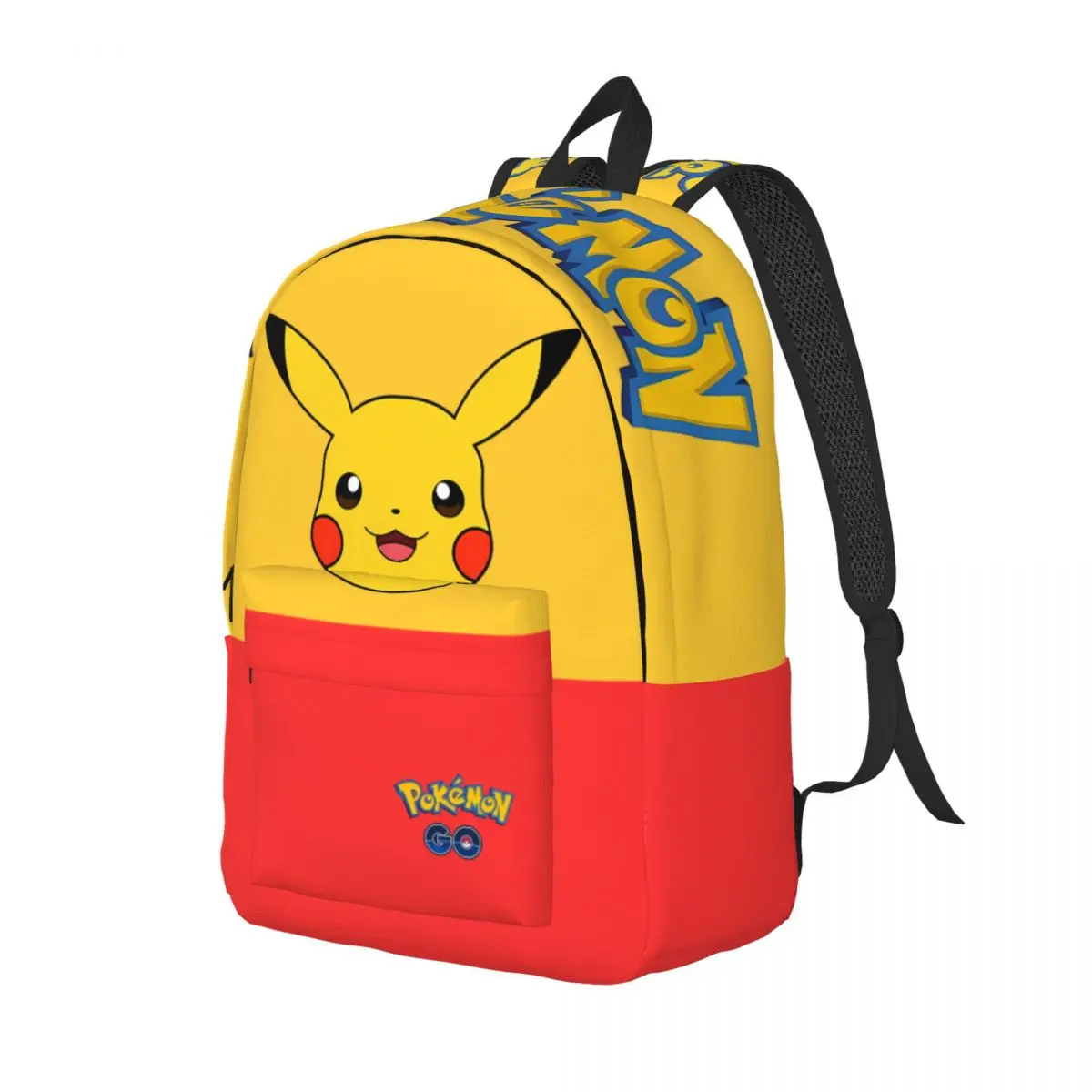 Journey Cute Yellow Electric Mouse Sticker Multi Compartment Daily Pocket Monster Pikachu Children's Bags College Bags Gift