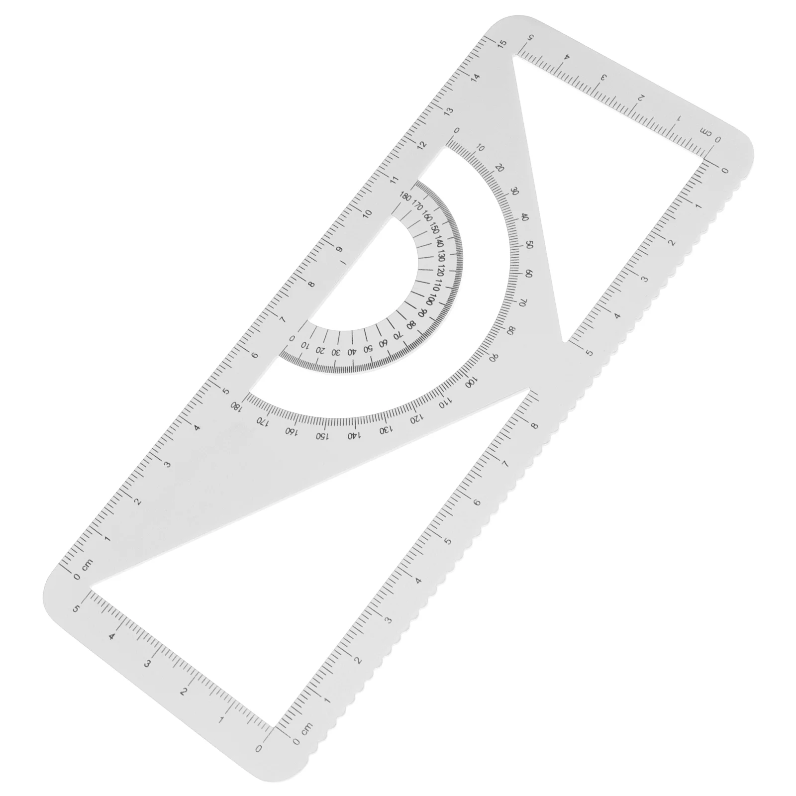 

Metal Ruler Protractor Drawing Measurement School Stationery Tools Aluminum Alloy Office