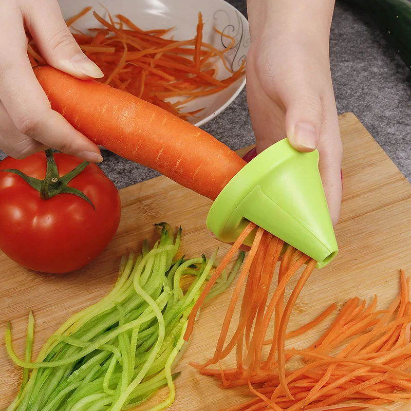 Rebanador de verduras en espiral portátil, herramienta para ensalada, fideos, calabacín, espagueti