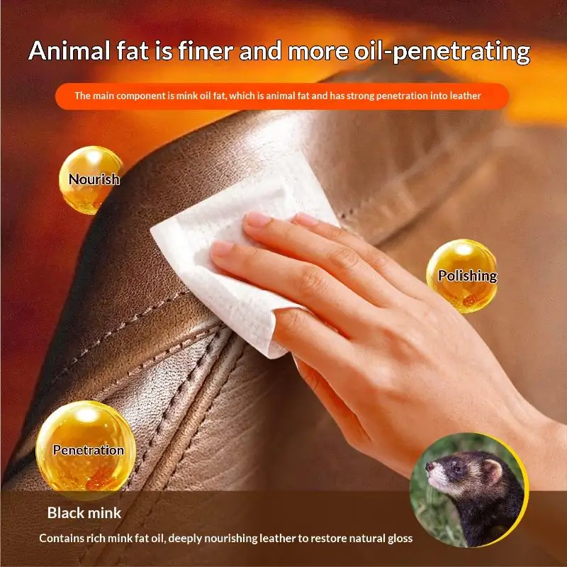 Car Leather Cleaning cream Seat Maintenance Care Oil Leather Restoration