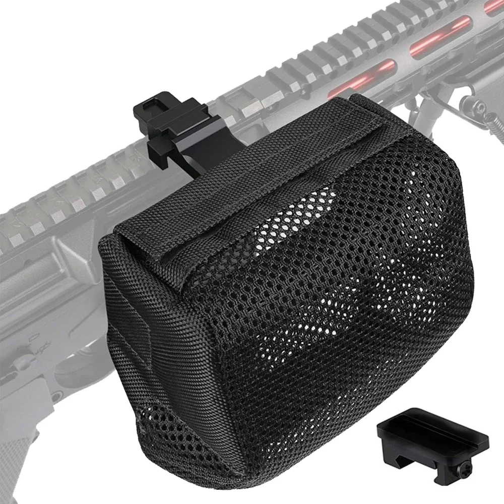 Quick‑Release Detachable Mesh Shell Collector, Heat‑Resistant Spent Shell Recycling Storage Pouch for Outdoor Range Activities