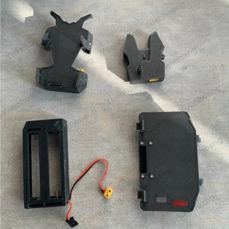 1Set TX Module Adapter Rechargeable 21700 Battery Mount Remote Control Bracket for Futaba T16IZ Compatible with TBS Transmitter