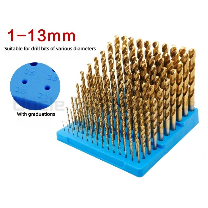 CNC Heavy-Duty Tool Holder Rack & Drill Bit Organizer, Reinforced Storage Box for End Mills, Lathe Shanks Machining Components