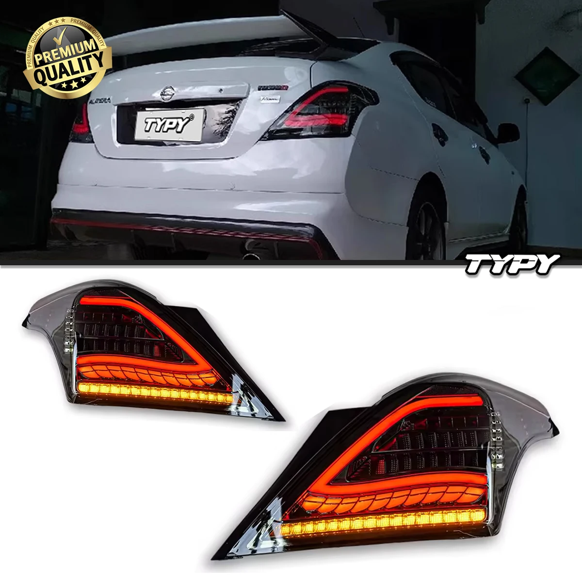 

Автомобильные фары TYPY для Nissan Almera Taillight 2011-2016, светодиодные автомобильные лампы, дневные ходовые огни, динамические указатели поворота, автомобильные аксессуары