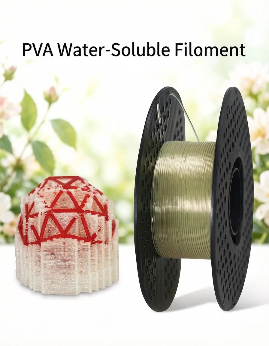 

Филамент для 3D-принтера PVA, 1 кг, водорастворимый поддерживающий материал, совместим с PLA/PETG, идеально подходит для сложных моделей