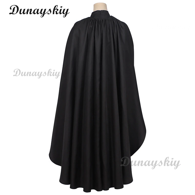 2024 جديد الشريرة تأثيري الساحرات ازياء الساحرة رداء Elphaba الملابس القوطية فيلم حفلة دور فستان أسود رداء قبعة مخصصة