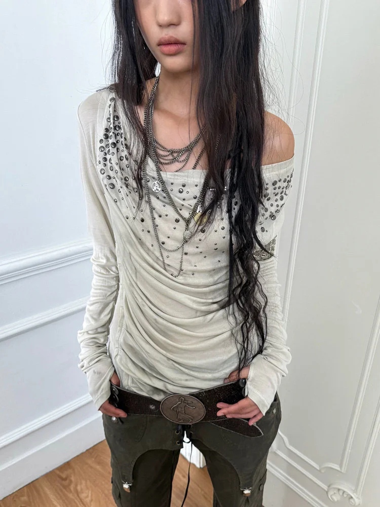 Summer Y2K Aesthetic Retro 2000s Streetwear Women's Subculture Round Neck T-Shirt Tie Dye Pattern Casual Top