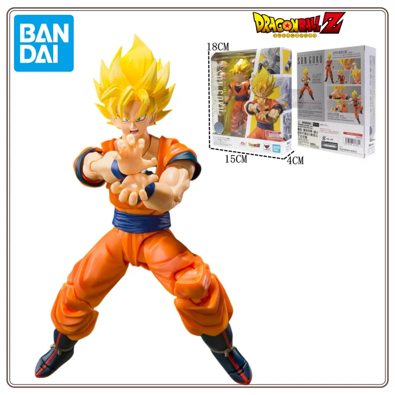 

14cm Original Bandai Shfiguarts Dragon Ball Z Son Goku Action Figure Full Power Ssj2 Pvc Movable Anime Figurine Models Toys Hot