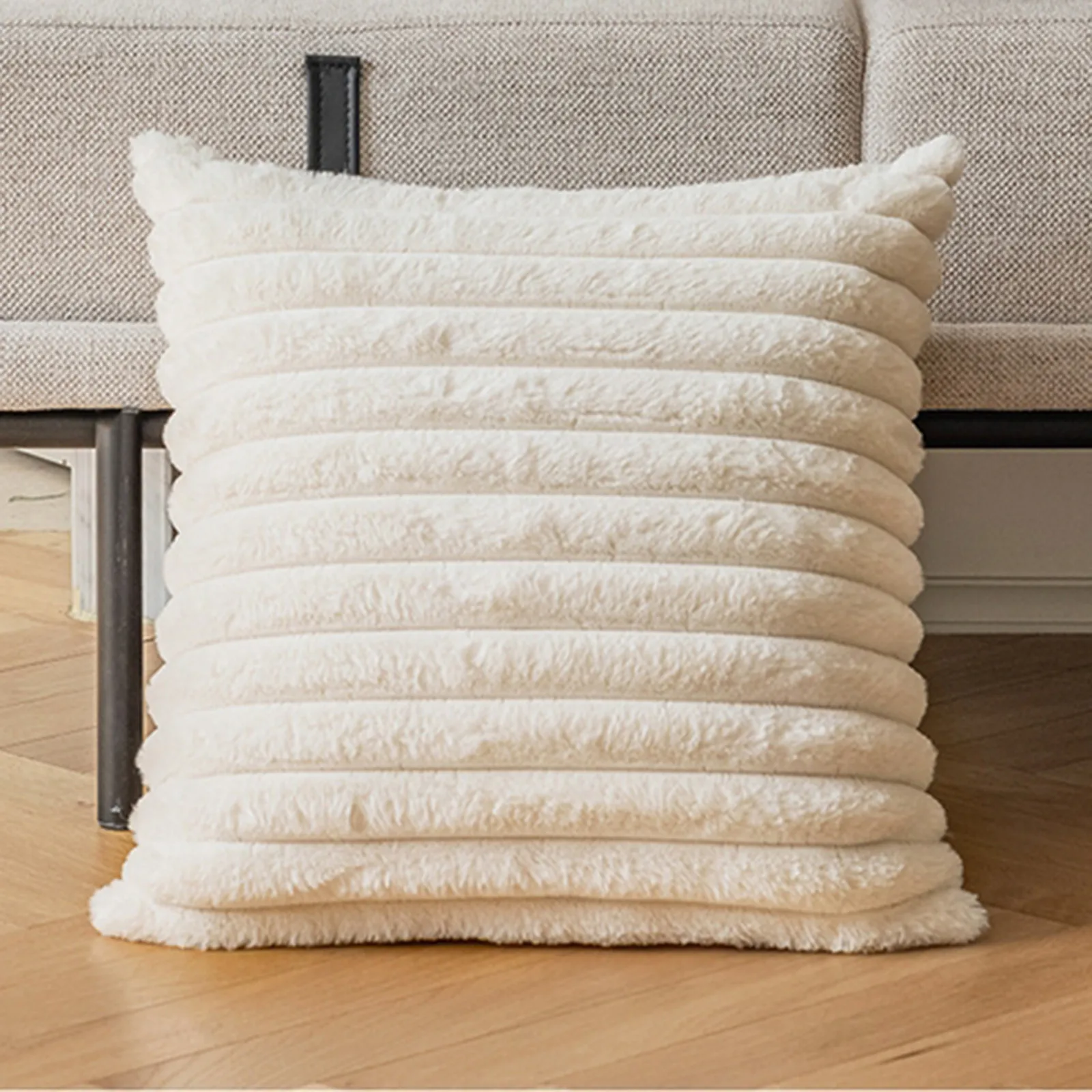 Family Pillows Comfortable Sofa Pillow And Pillowcase Throw Pillow Cover Decorative Soft Plush Striped Couch Pillow Covers