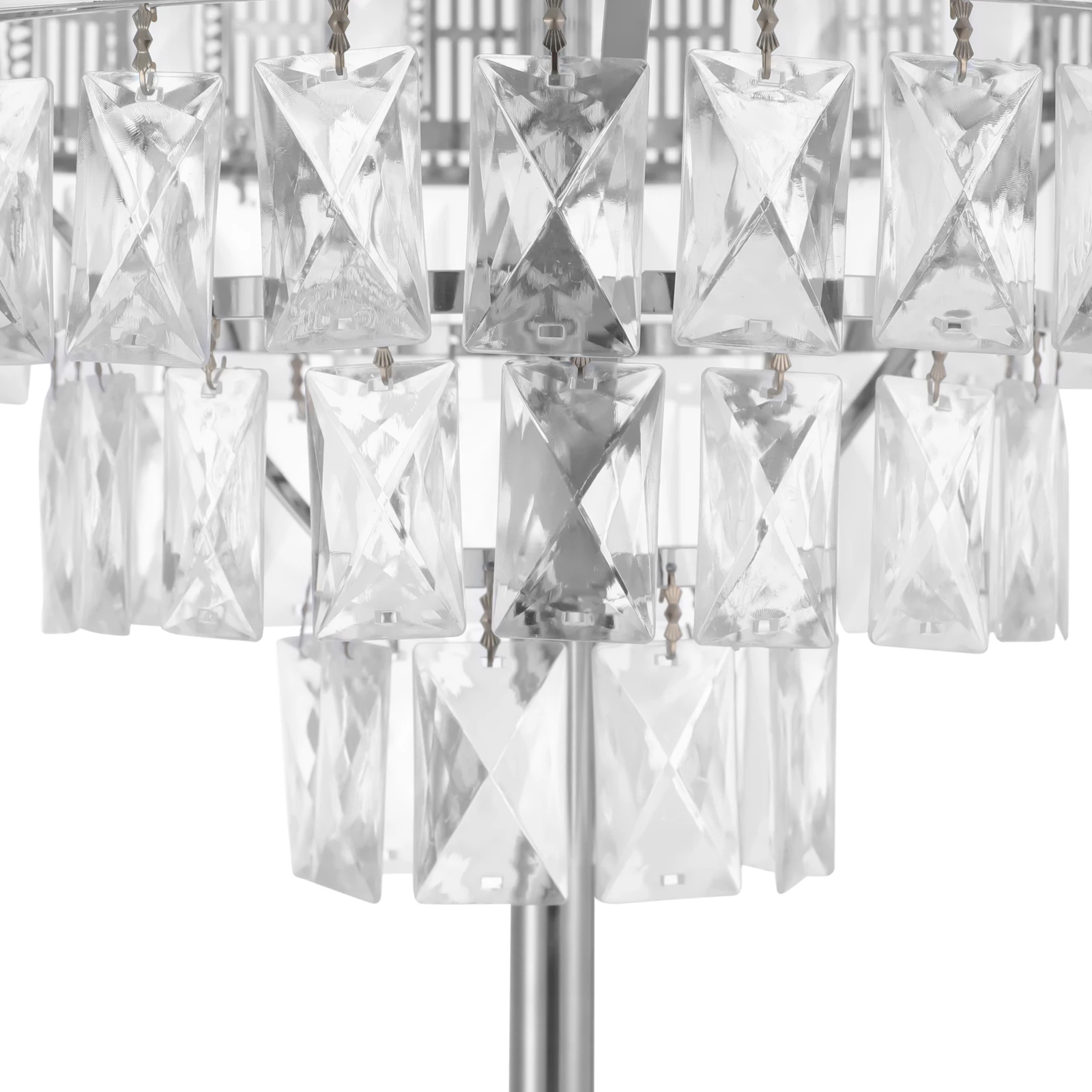 Adornos de cortina de hielo de hierro plateado, 42x60cm, cascada D, colgante de cristal, soporte de flores para exhibición de boda