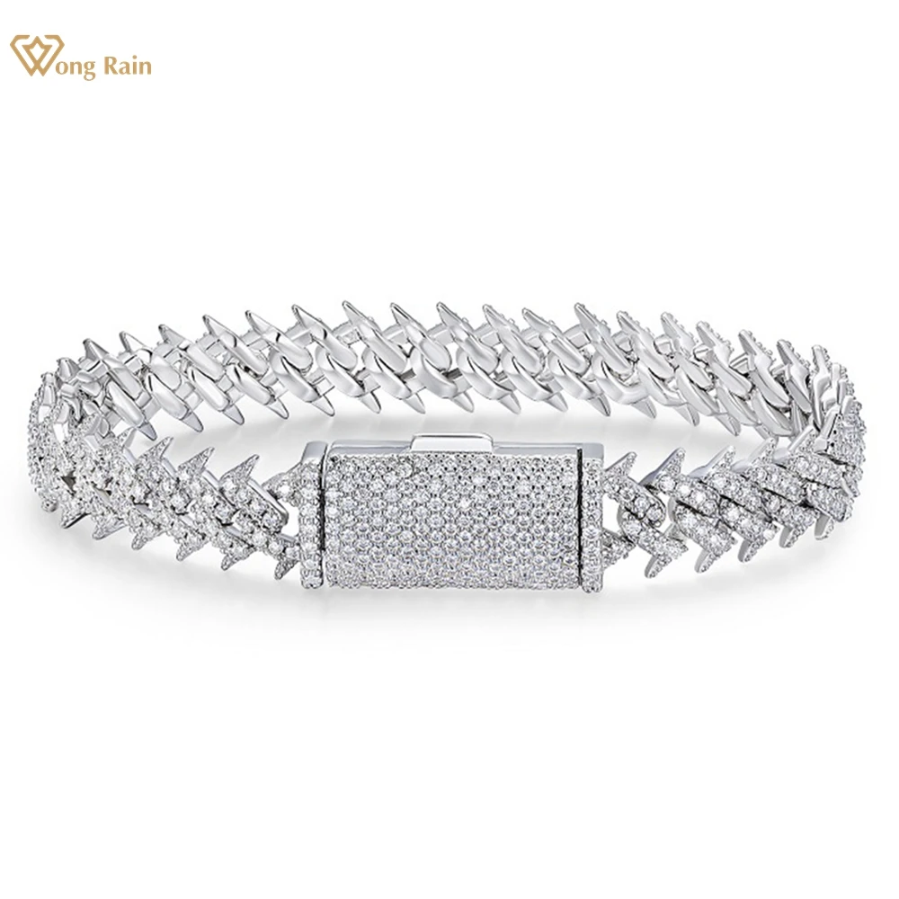 

Wong Rain 925 пробы Серебряный 3EX VVS1 D Цвет бриллианты драгоценный камень