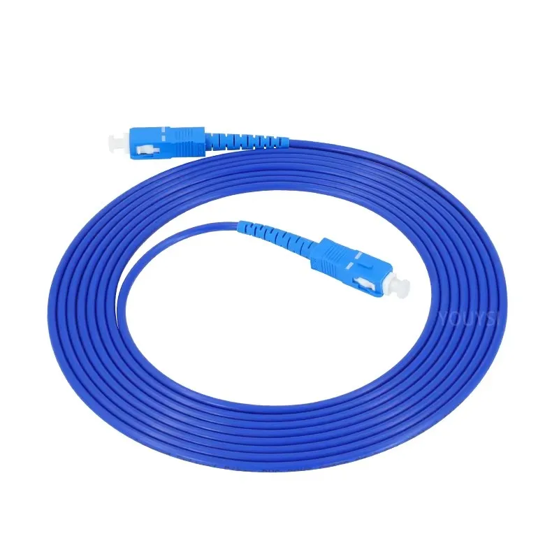 YOUYSI SC-SC UPC Armored Fiber Optical Cable Patch Cord Simplex SM FTTH Fiber Optic Jumper Cable 3m/5m/10m/15m/20m/30m