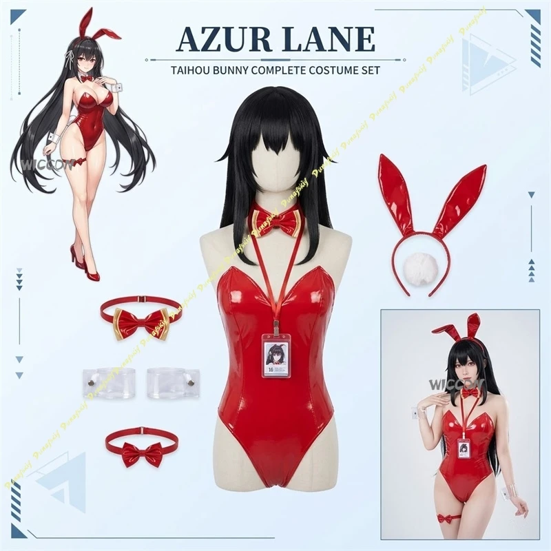 

Azur Lane Costume IJN Taihō Cosplay Bunny Costume High Quality Costume Set With Clothes,Wigs Hallowen Play Role Clothes