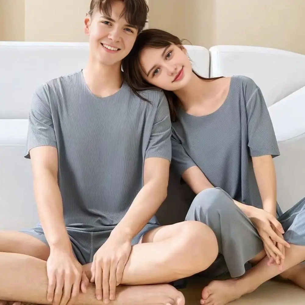 Summer Women's Pajamas Sets Modal Short Sleeve Tshirts And Wide Leg Pants Hot Casual Homewear 2pcs Suit Lady's Sleepwear