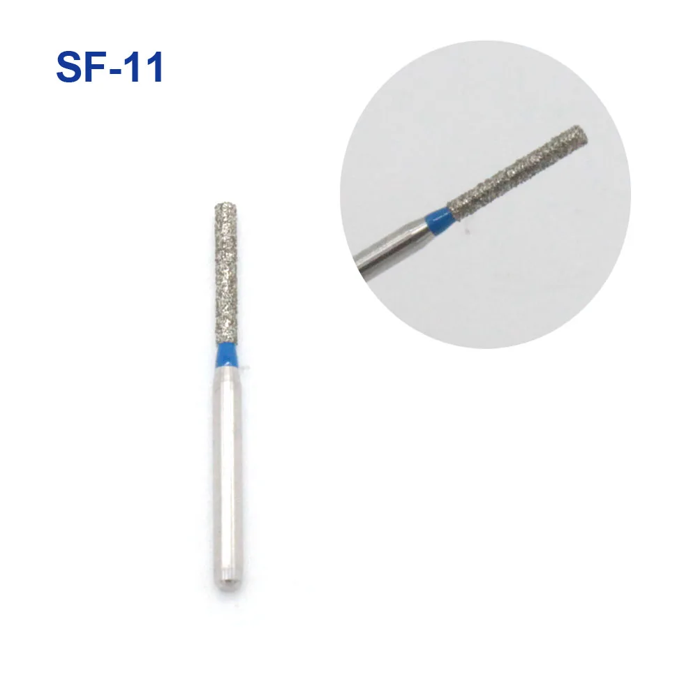 100Pcs Dental High Speed Handpiece Burs Diamond FG Bur Drill Bit for Polishing Teeth Lab Dentistry Accessories 1.6mm SF11 SI 46