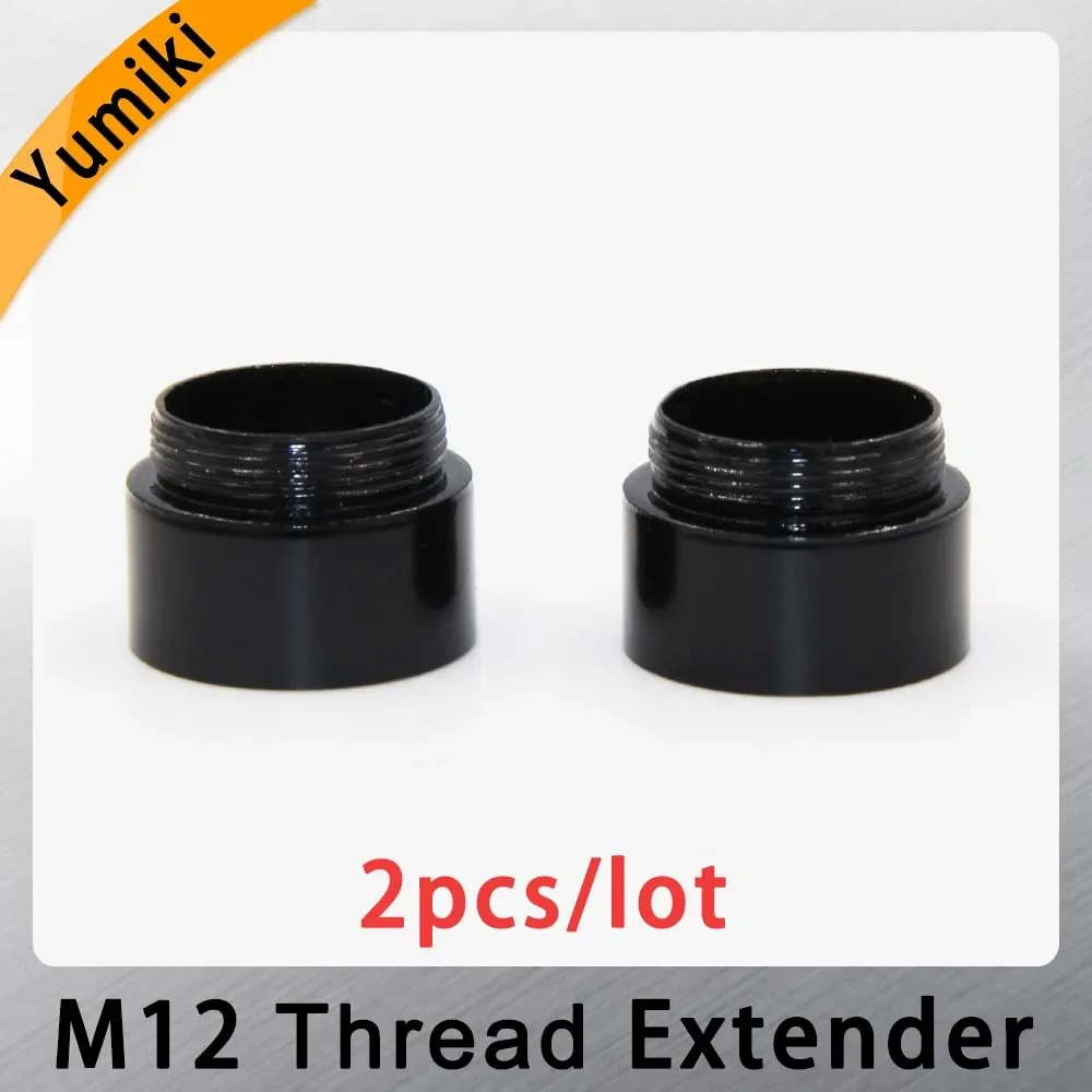 Yumiki 2pcs/lot Mount Thread Extension Adapter Zinc Alloy Extender M12 Lens Extension Ring for MTV Interface CCTV Lens