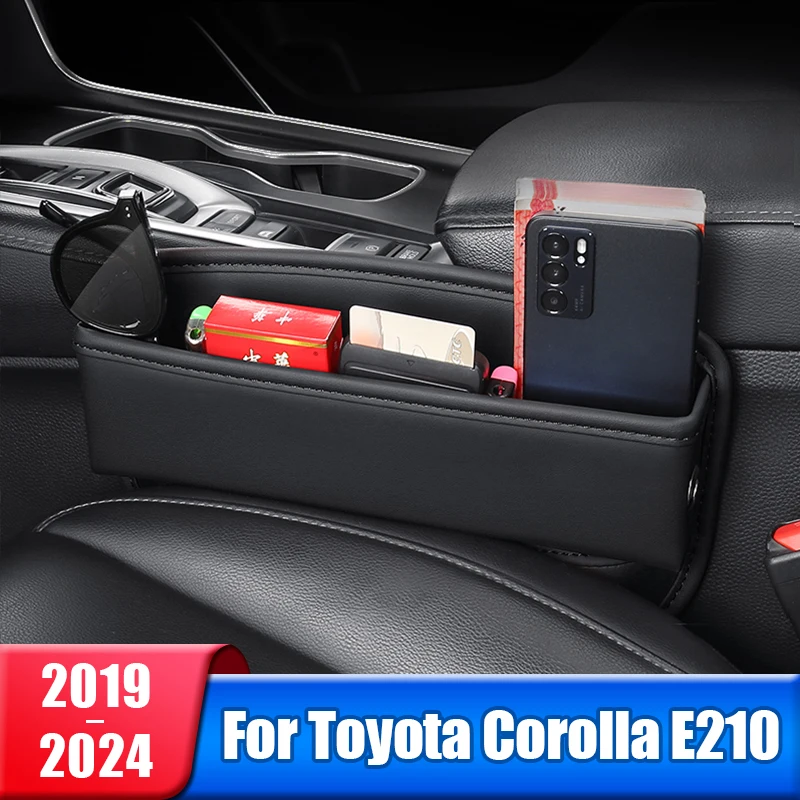 

Car Seat Crevice Storage Box Pocket For Toyota Corolla E210 2019 2020 2021 2022 2023 2024 Cup Phone Holder Organizer Accessories
