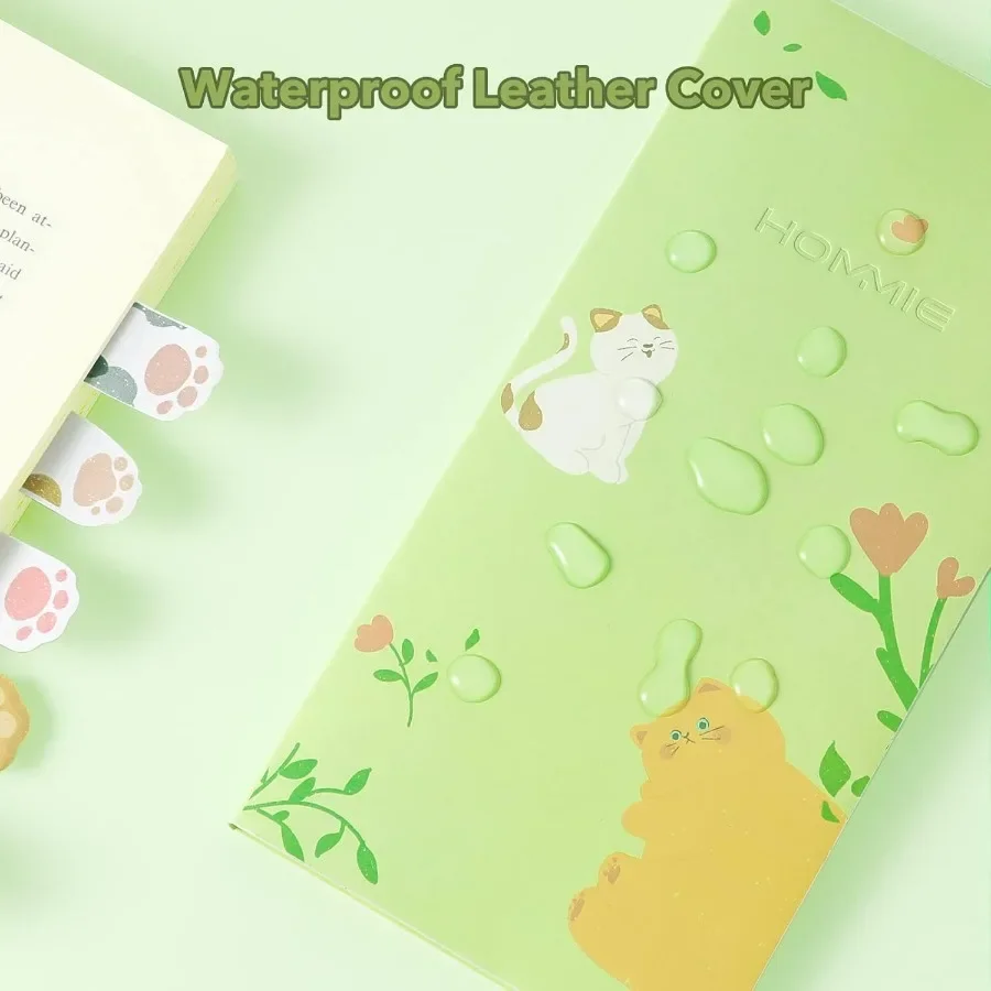 Cute CatThemed Sticky Notes Set with Animal Divider Tabs for Creative Writing and Organization Ideal for Office and School Use