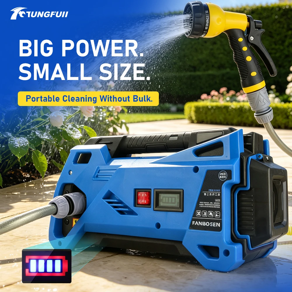 Tungfull  Garden Irrigation Pump Detachable‑Battery‑Driven Self‑Priming Pump for  Boat Displacement and Garden Irrigation Works