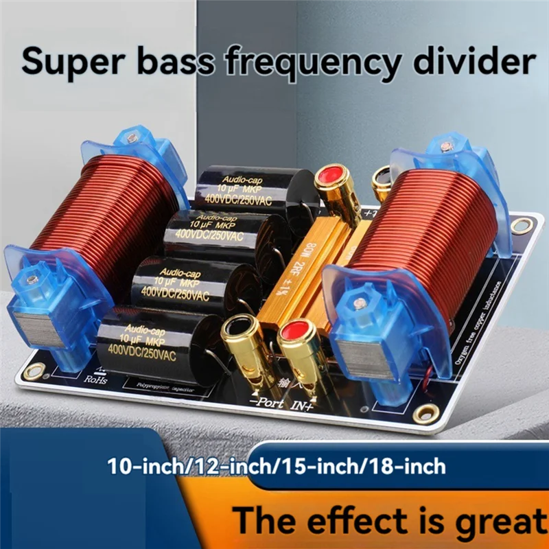 

-A99Z Subwoofer Specific Frequency Divider Pure Bass Speaker Crossover HIFI 1100W High-Power For 15 18 Inch Audio Speaker