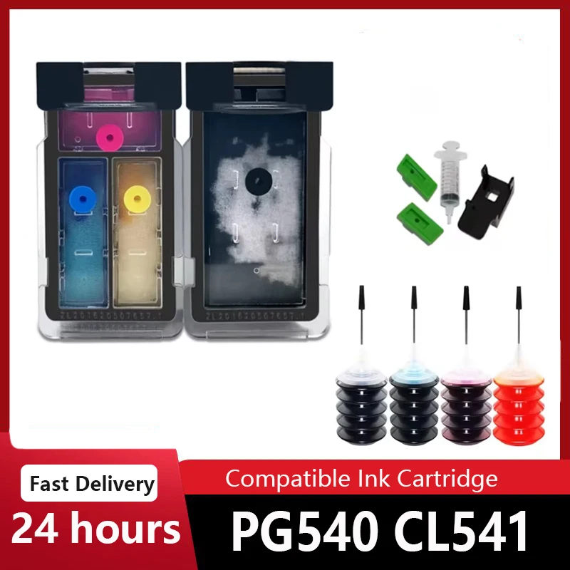 Refillable PG-540 PG540 CL541 Ink Cartridge Replacement For Canon Pixma MG3150 MG3550 MG4250 MG3250 MG3255 MG4150 Printer