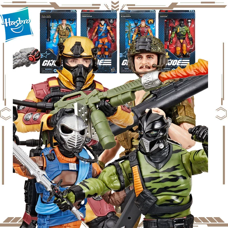 

Оригинальный продукт Hasbro G.I. Фигурка Joe Footloose Frag-Viper Blowtorch Darklon, игрушки для мальчиков и девочек, подарок, коллекционная модель