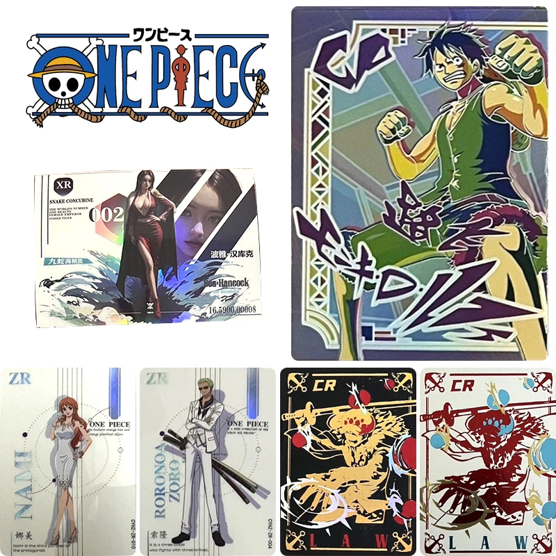 

Ruika One Piece XR ZR Card Anime Characters Trafalgar D. Water Law Boa Hancock Rare Collection Card Christmas Birthday Gift Toys