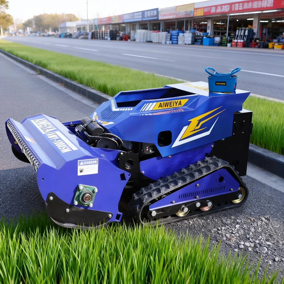 

Customized Adjustable Remote Control Robot Flail Lawn Mower Industrial Grade 4-Stroke Cordless EPA CE Certified for Agriculture