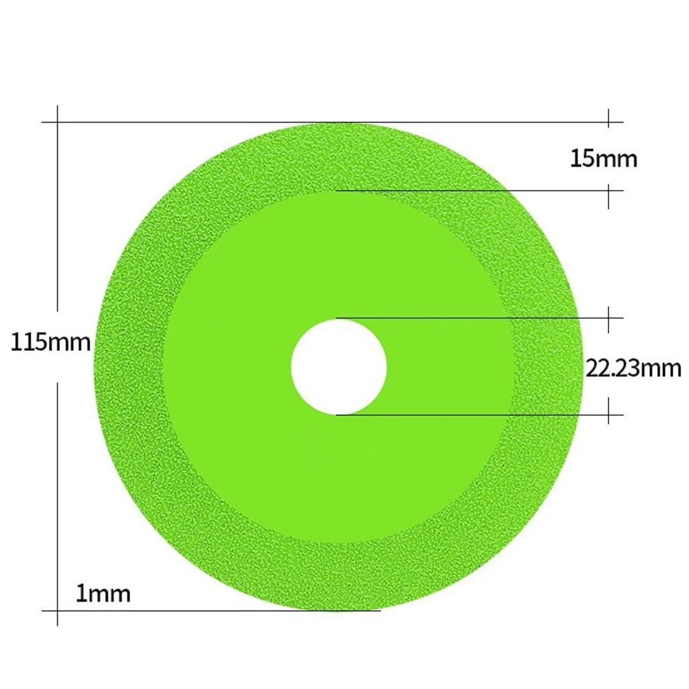 Disco de corte de vidro 115/125mm, lâmina de corte de diamante para mármore, vidro, telha cerâmica, jade, ferramenta de lâmina de serra