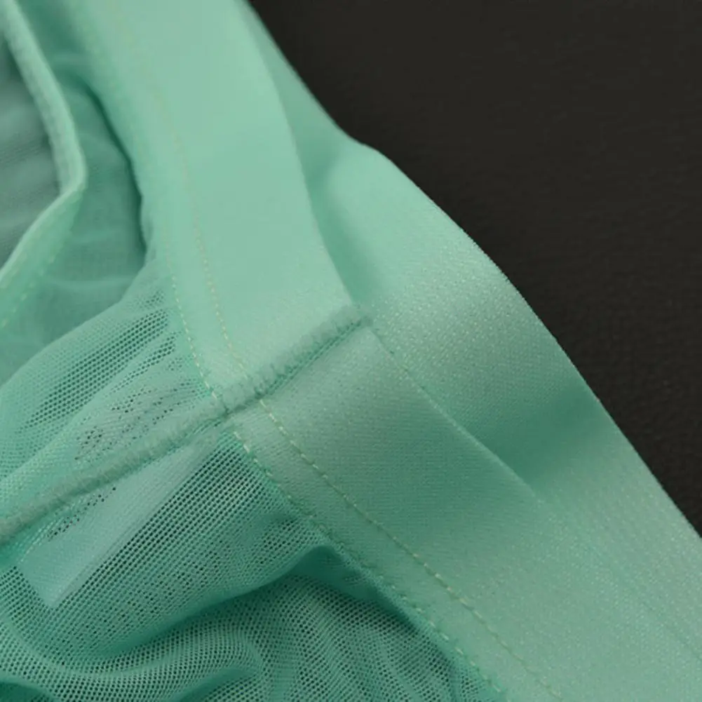 

2025 Men Briefs Mesh Transparent Elephant Nose Trunks Underwear Ultra-thin Opening Sexy Triangle Panties Male Underwear