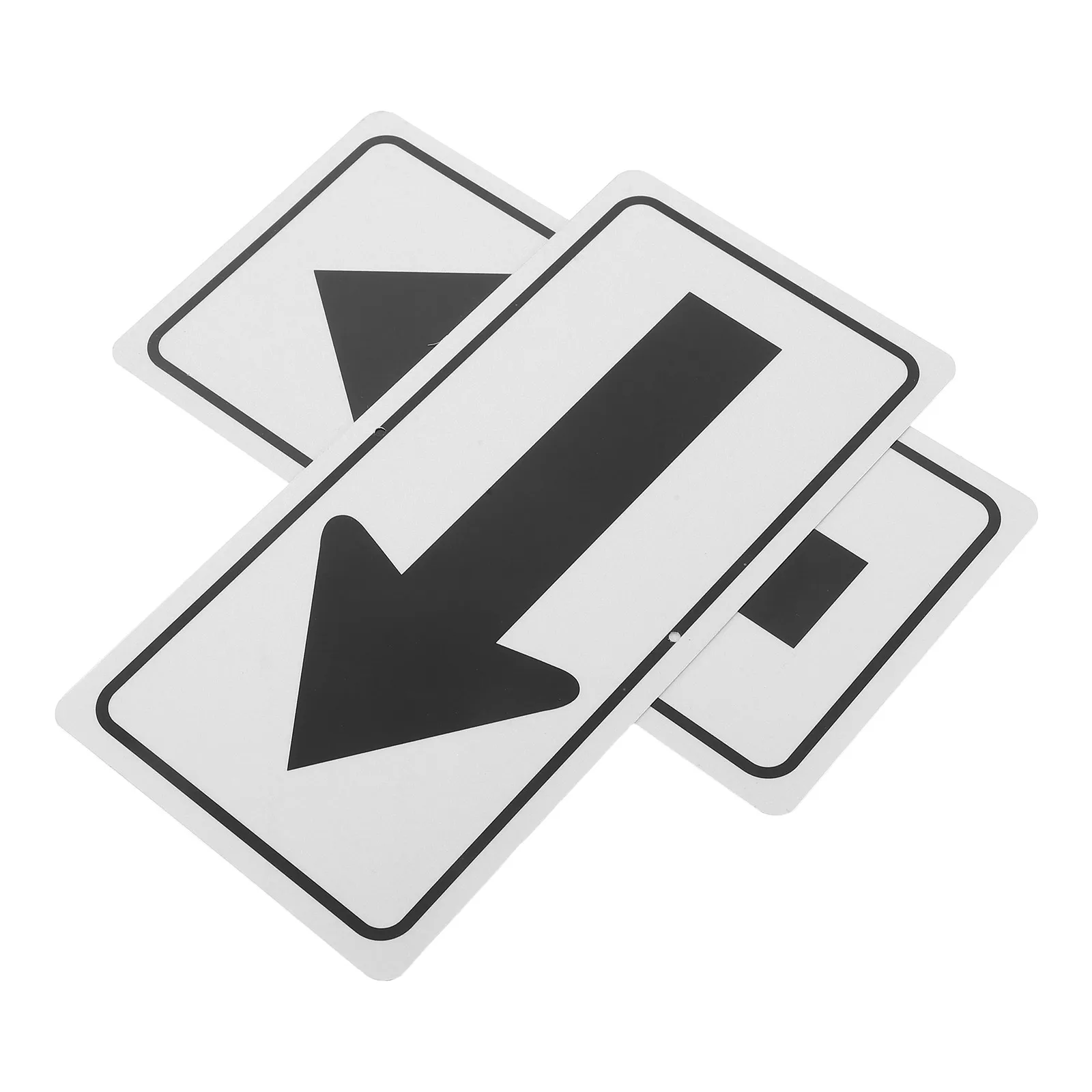2pcs Arrow Sign Reflective Metal Traffic Direction Signs for Garage Use Aluminum Safety Board Street Signals Publicroad