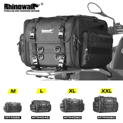 Rhinowalk Motorcycle Travel Luggage Bag Waterproof 19L-80L Expandable Big Capacity Motor Tail Bag Saddle Bag Pannier Rack