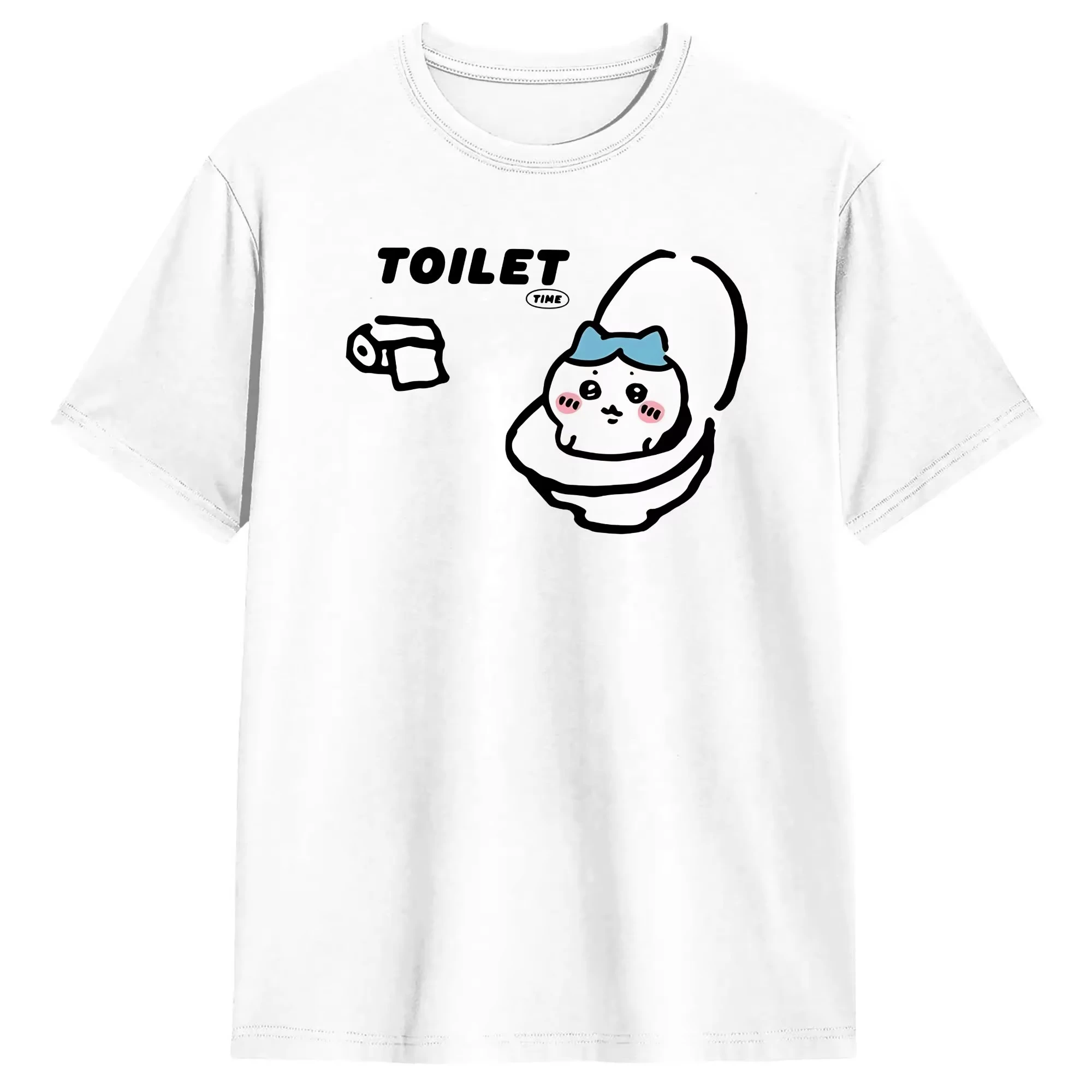 Chiikawa Cute Kawaii Anime Starry Tee Men's Women's Black Retro Cool Graphic Art Print Oversized Short Sleeve Streetwear Top