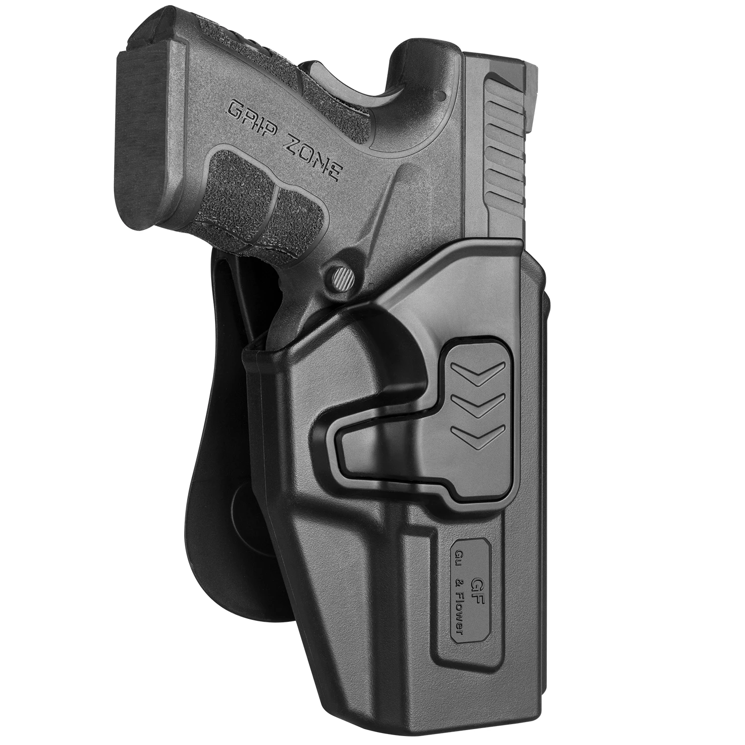 Springfield 45 XD Holster, OWB Holster Fit Springfield XD 4'' Service Model 9MM/.40 S&W/.45 ACP Tactical Holster with Paddle