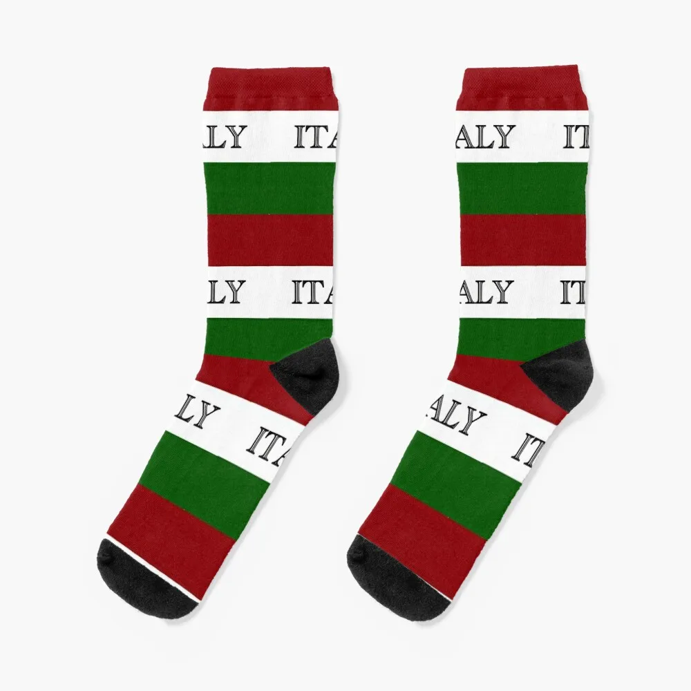 Italy in vertical flag Socks christmas gift cool Socks Woman Men's