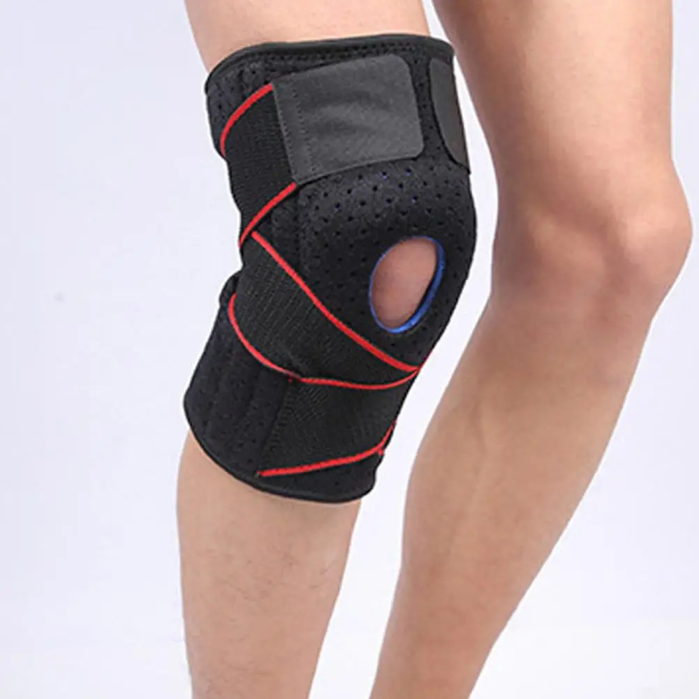 1Pc Durable Knee Support  Pressure Belt Design Non-slip Knee Pad  Protective Sport Gear Leg Knee Pad