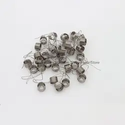10pcs Electroplated Stainless Steel Alarm Spring Pick-up Springs Flat Bottom Plug Rod Spring with Magnetic for Zgm Feiya Tajima