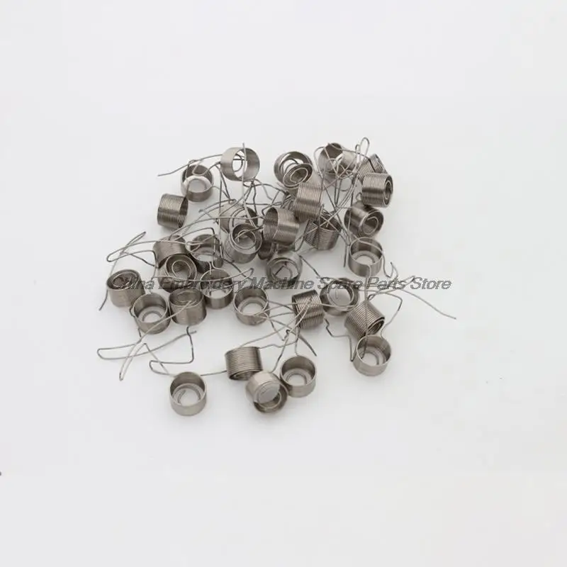 10pcs Electroplated Stainless Steel Alarm Spring Pick-up Springs Flat Bottom Plug Rod Spring with Magnetic for Zgm Feiya Tajima