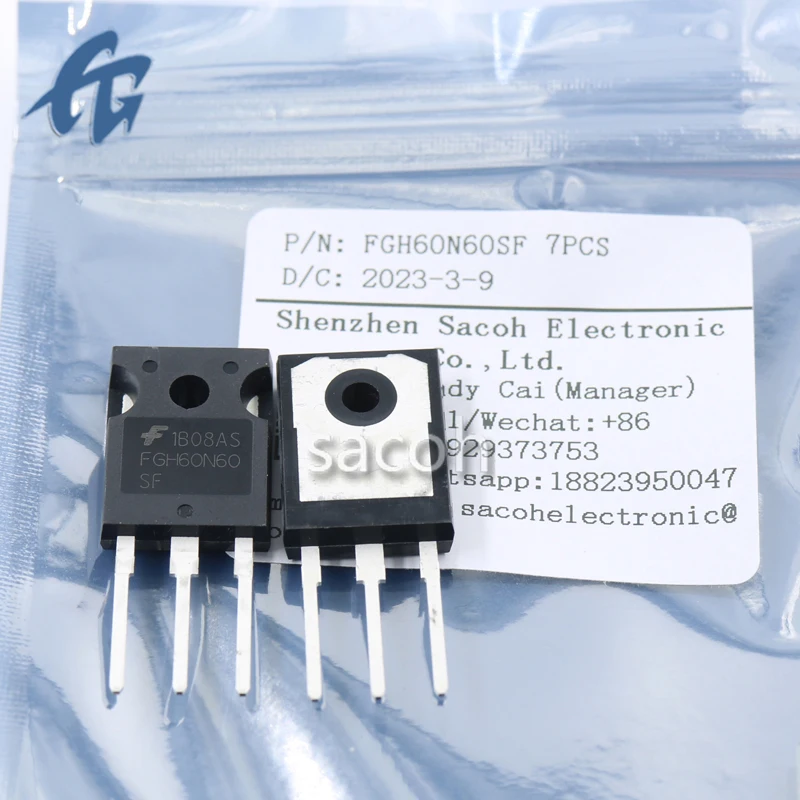 (SACOH Electronic Components) FGH60N60SF 2Pcs 100% Brand New Original In Stock