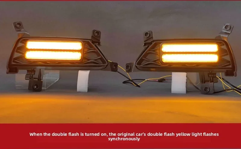 DRL For MG ZS 2017 2018 2019 2020 Car Led Daytime Running Lights Front Fog Lights Modified Driving Dynamic Turn Signal Lamp detail image 12