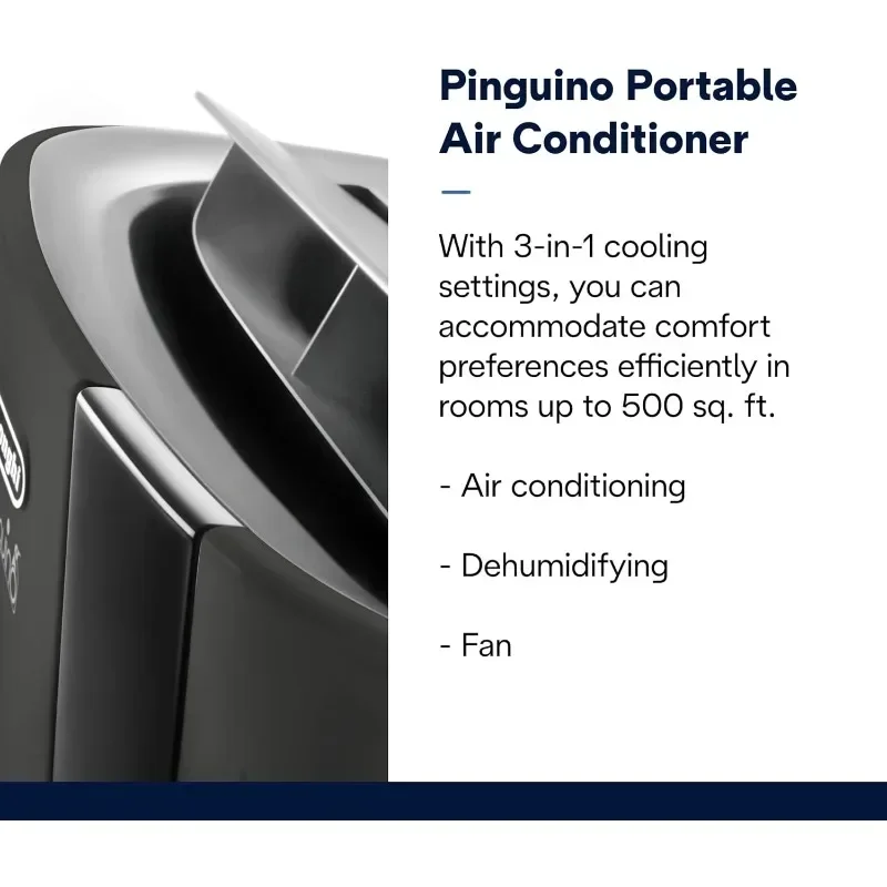 Aire acondicionado portátil, modos de refrigeración, deshumidificación y ventilador, fácil de usar, filtro lavable incluido, electrodomésticos