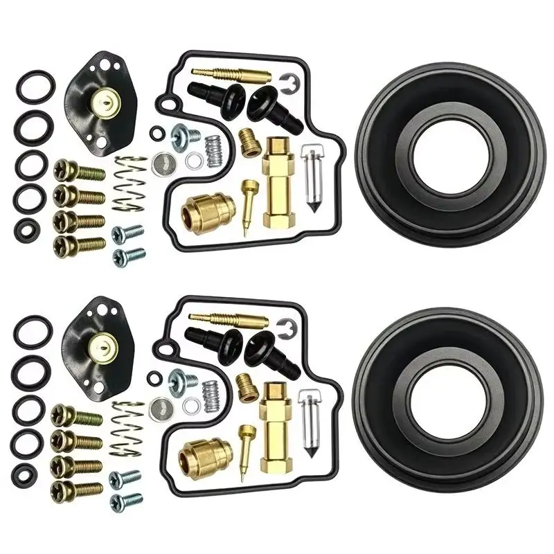 Motorcycle Motorcycle For SUZUK   I SV650 SV650S 1999-2002 SV 650 650S Carburetor Repair Kit 2 Sets With Vacuum Diaphragm