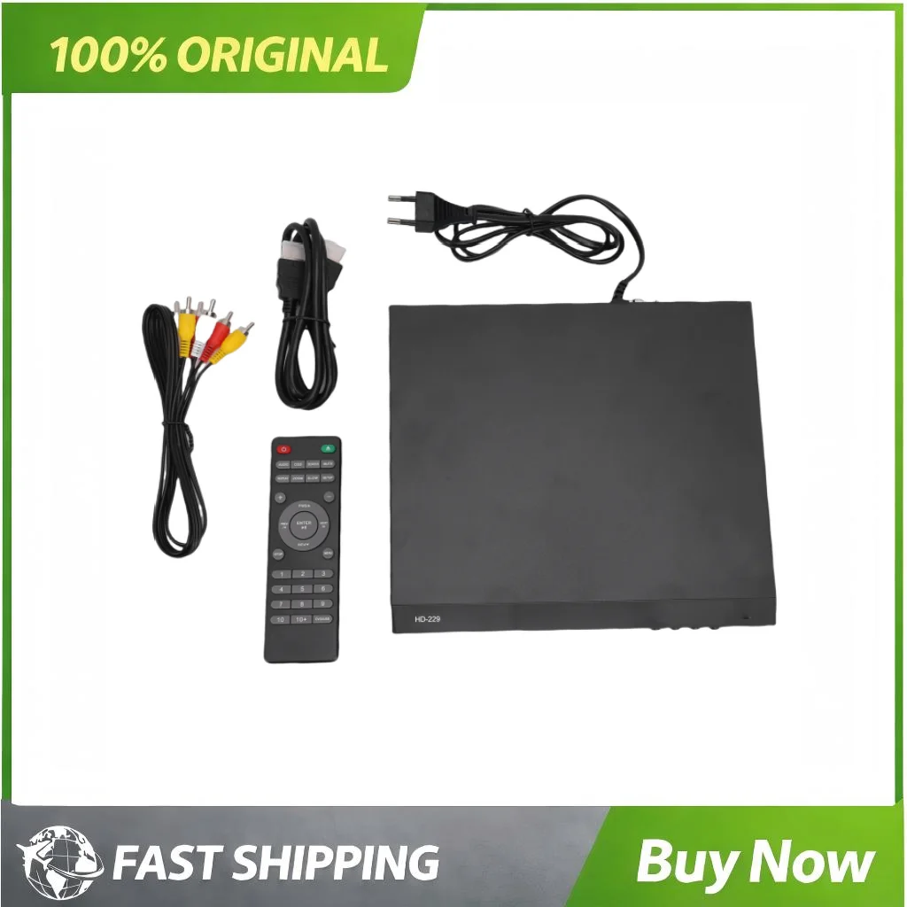 

DVD-плеер 1080P HD NTSC/PAL, домашний стерео-CD-плеер, цифровой LED-дисплей, USB-интерфейс для мультимедиа, выход на Smart TV, MP3-плеер