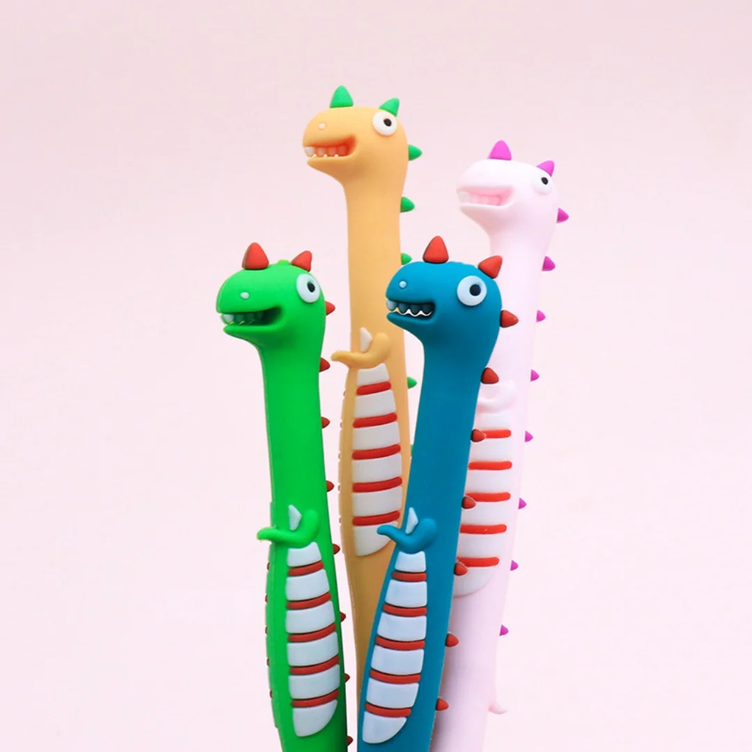 

Cute cartoon dinosaur design gel pen suitable for students, boys and girls, for exams and writing, dinosaur pen stationery suppl