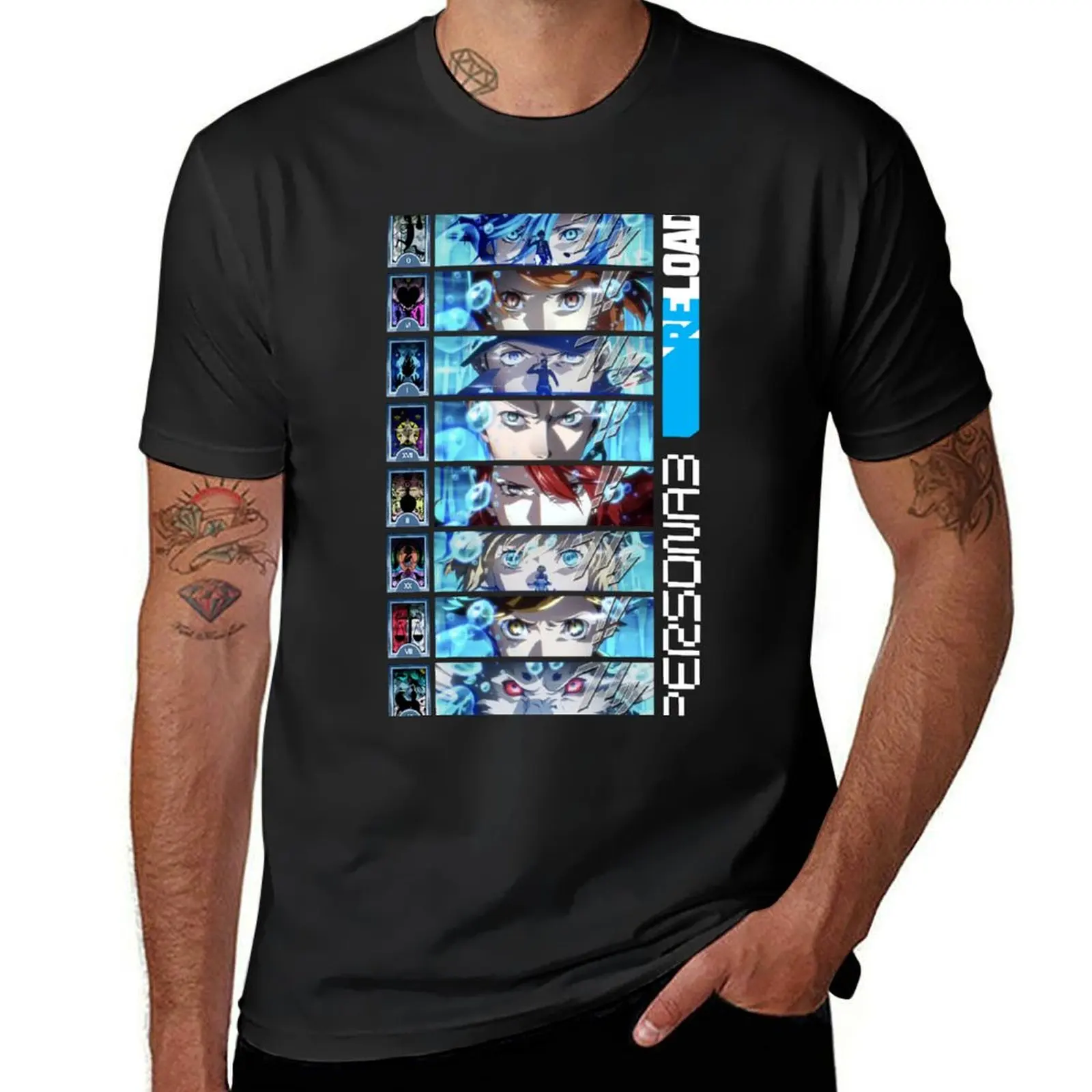 Persona 3 RELOAD - SEES Cut-ins and Arcanas T-Shirt cute clothes korean fashion mens t shirts pack