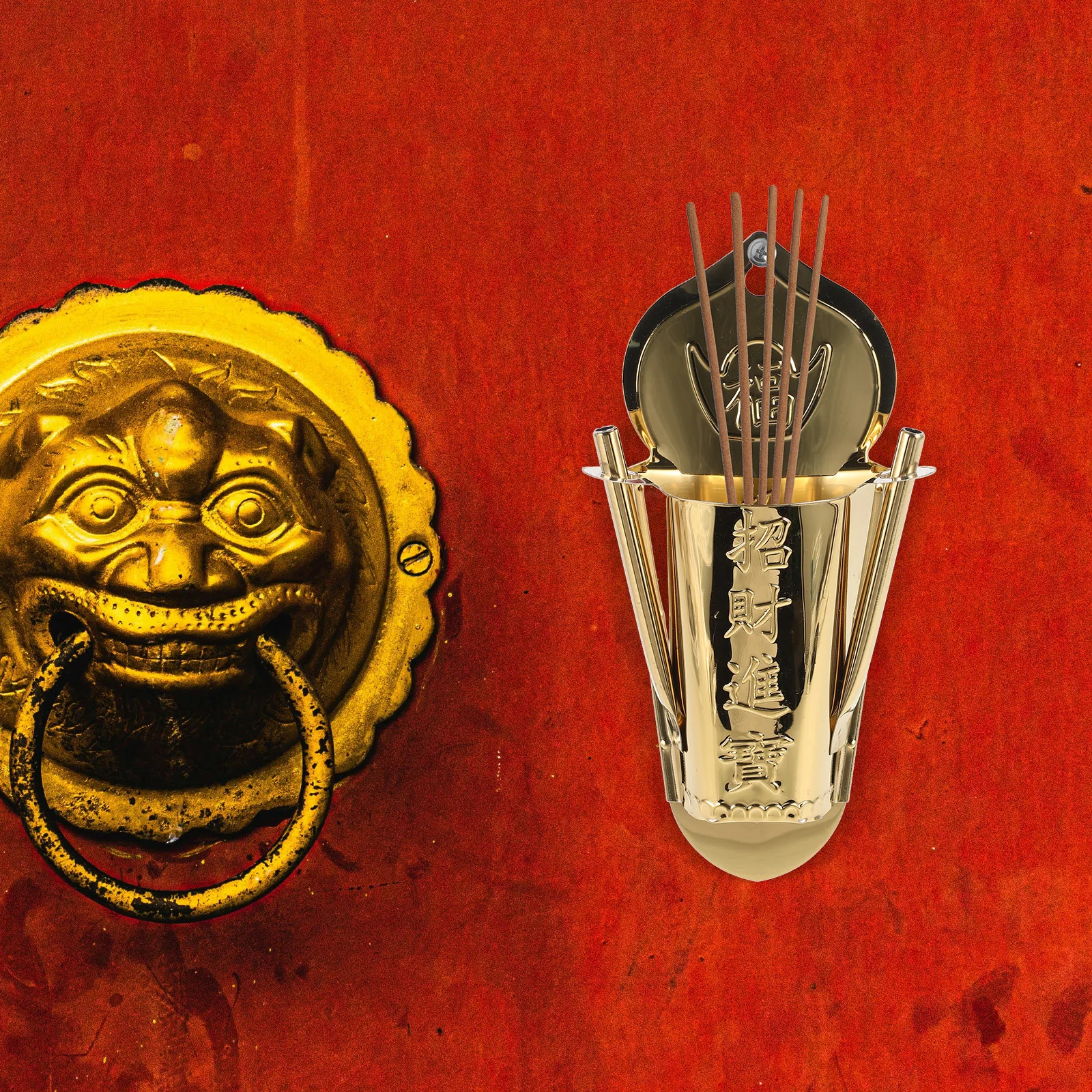 

Wall-Mounted Incense Burner Chinese Style Censer Hanging Furnace For Home Office Yoga Studio Decorative Indoor Outdoor Holder