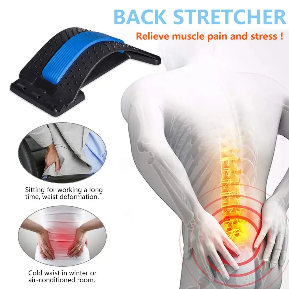 Senxiao sciatica therapy device sciatica pain relief back massager stretcher back cracker lumbar magic back massage stretcher